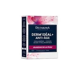 DIETAROMA DERM'IDEAL PLUS COLLAGENE + COQ10 ACIDE HYALURONIQUE BOITE DE 60 COMPRIMES