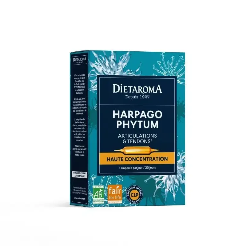 DIETAROMA HARPAGOPHYTUM BOITE DE 20 AMPOULES BIO