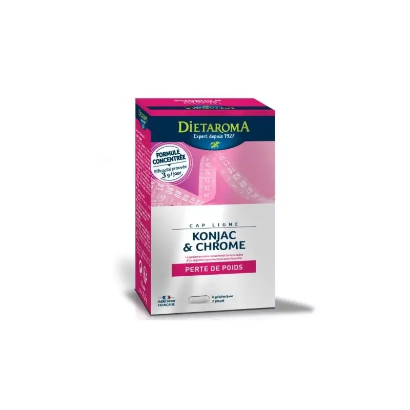 DIETAROMA KONJAC & CHROME PERTE DE POIDS BOITE DE 40 GELULES