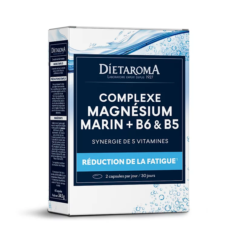 DIETAROMA MAGNESIUM MARIN + B6 ET B5 BOITE DE 60 CAPSULES