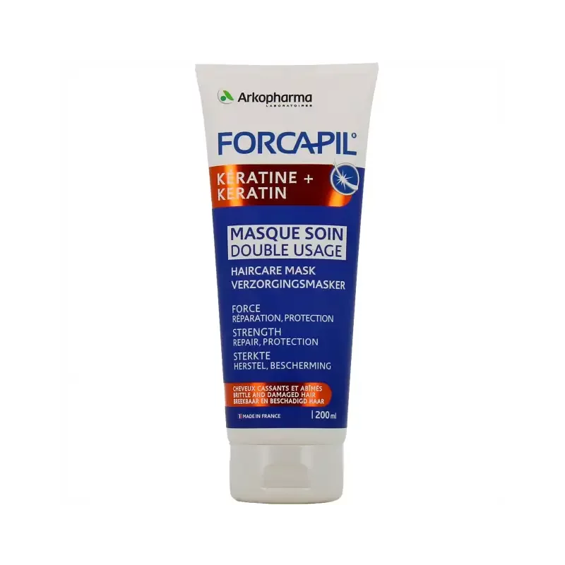 FORCAPIL MASQUE CHEVEUX KERATINE MASQUE SOIN DOUBLE USAGE 200ML