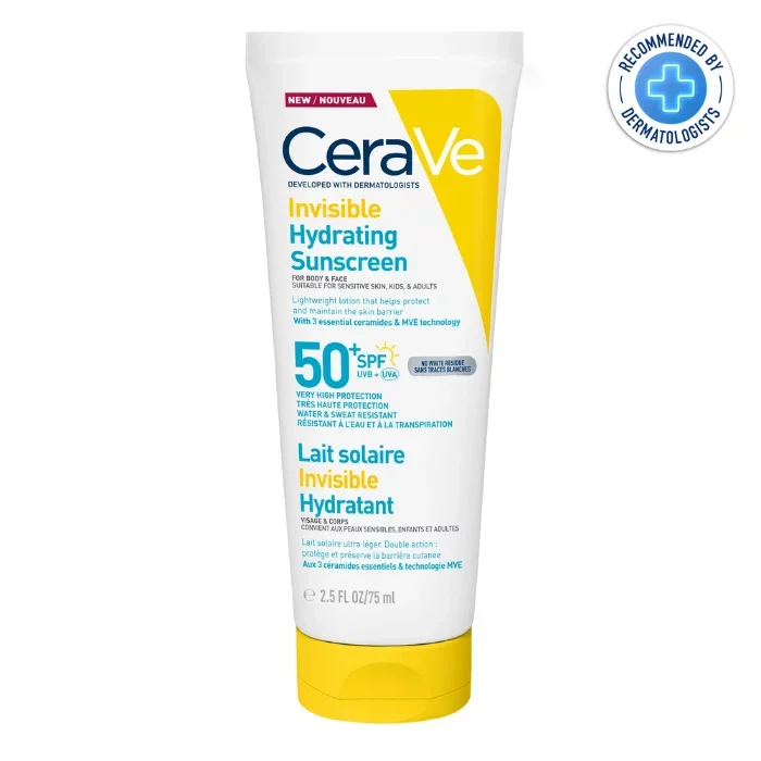 CERAVE LAIT SOLAIRE INVISIBLE HYDRATANT SPF50 75ML