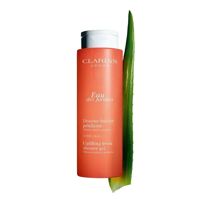 CLARINS AROMA EAU DES JARDINS DOUCHE FRAICHE PETILLANTE CORPS 200ML