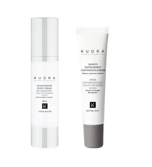 KUORA COFFRET ALWAYS SMILE YOU DESERVE IT BOTOX 28 DAYS CREME VISAGE 50ML+ CREME CONTOUR DES YEUX 15ML