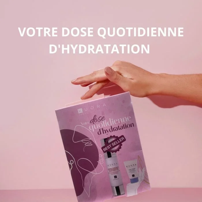 KUORA COFFRET VOTRE DOSE QUOTIDIENNE D'HYDRATATION EFFET FILLER SERUM ANTI-RIDES 50ML + CREME MAINS UREE 50ML