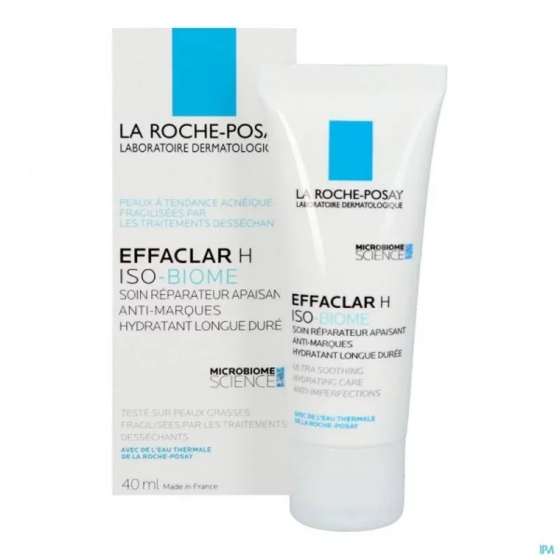 LA ROCHE POSAY EFFALCAR H ISO-B CREME PEAUX FAGILISEES PAR LES TRAITEMENTS ANTI-ACNE 40ML