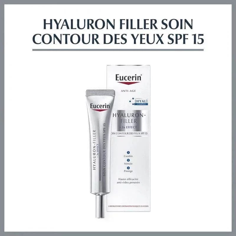 EUCERIN HYALURON FILLER EYE CREAM SPF15 15ML