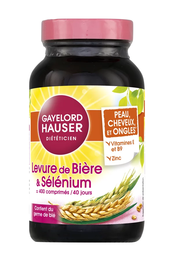 GAYELORD HAUSER LEVURE DE BIERE ET SELENIUM 160G BOITE DE 400 COMPRIMES
