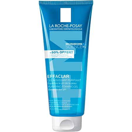 LA ROCHE POSAY EFFACLAR GEL MOUSSANT PURIFIANT 300ML +50% OFFERT