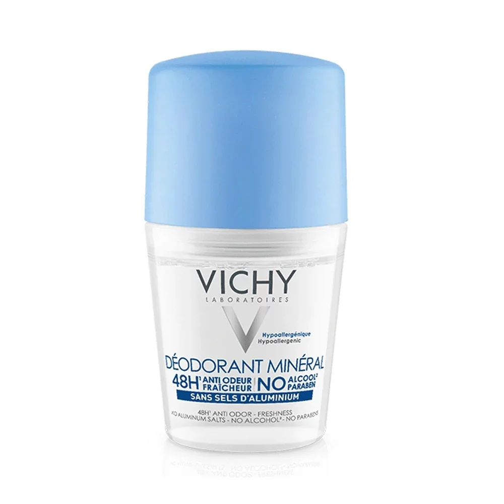 VICHY DEODORANT MINERAL 48H SANS SELS D'ALUMINIUM ROLL-ON 50ML