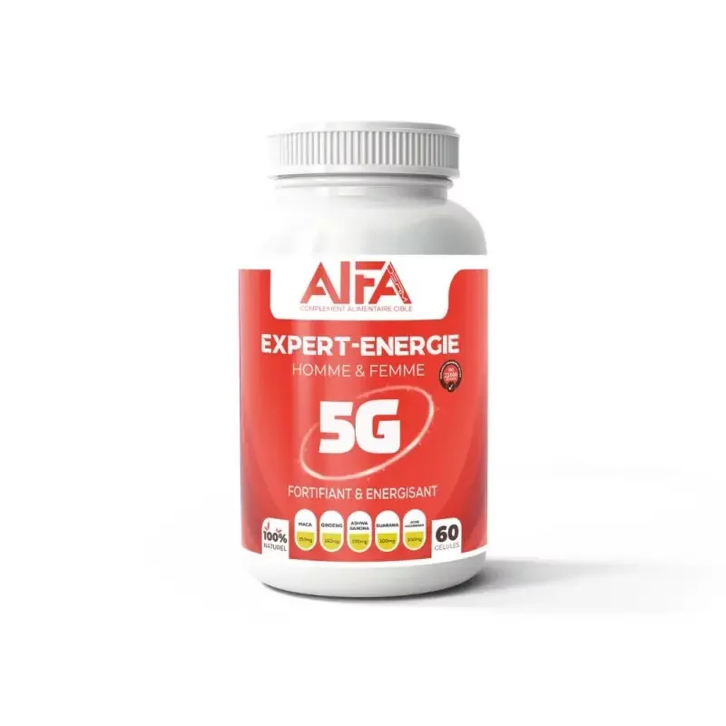 ALFA EXPERT ENERGIE HOMME ET FEMME BOITE DE 60 GELULES