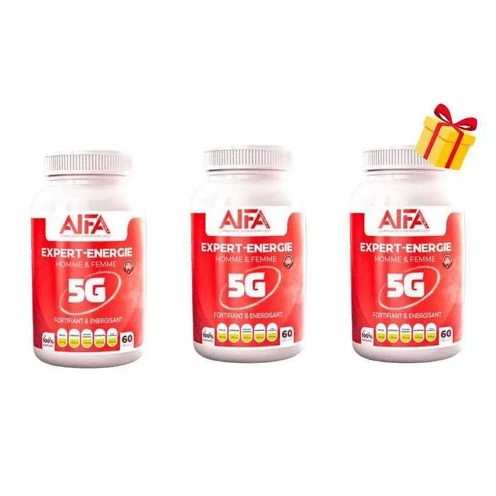 ALFA PACK EXPERT ENERGIE BOITE DE 180 GELULES 2+1 MOIS OFFERT