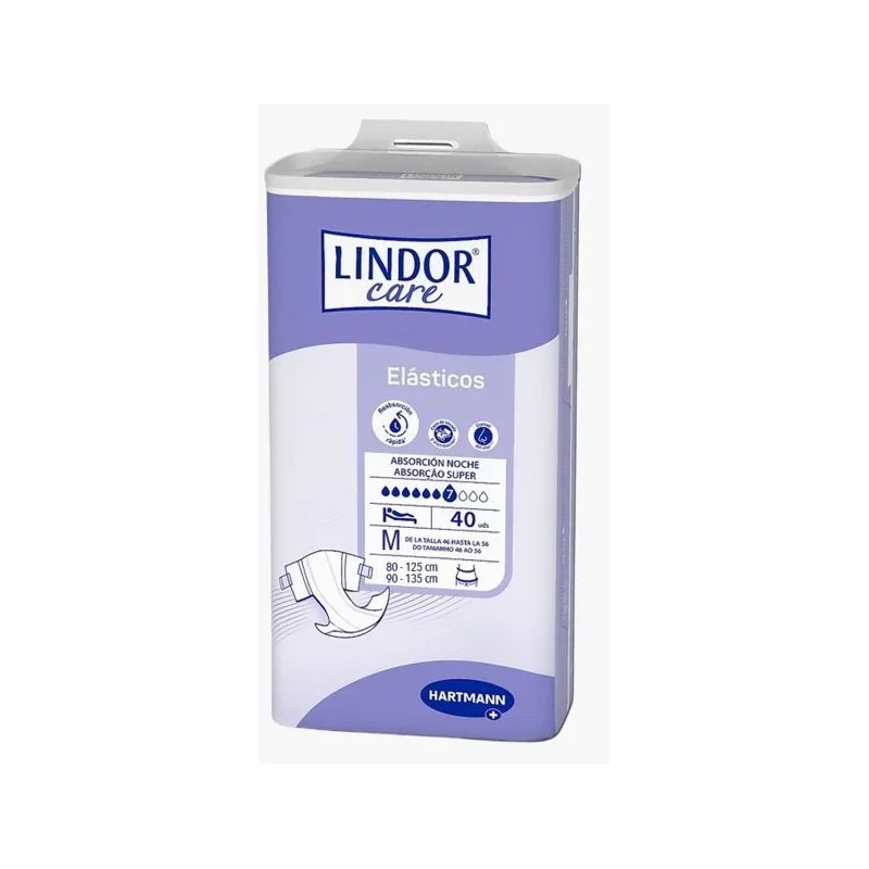 HARTMANN LINDOR CARE ELASTIC TAILLE M BOITE DE 40 UNITES