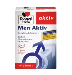 DOPPEL HERZ AKTIV MEN BOITE DE 30 GELULES