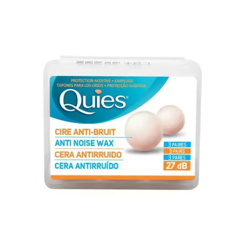 QUIES PROTECTION AUDITIVE CIRE NATURELLE BOITE DE 6