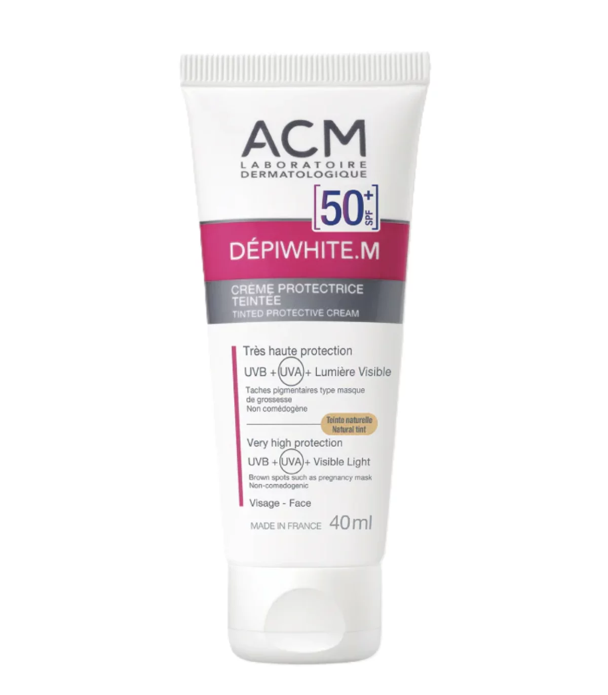 ACM DEPIWHITE M CREME PROTECTRICE TEINTEE SPF50+ DOREE 40ML