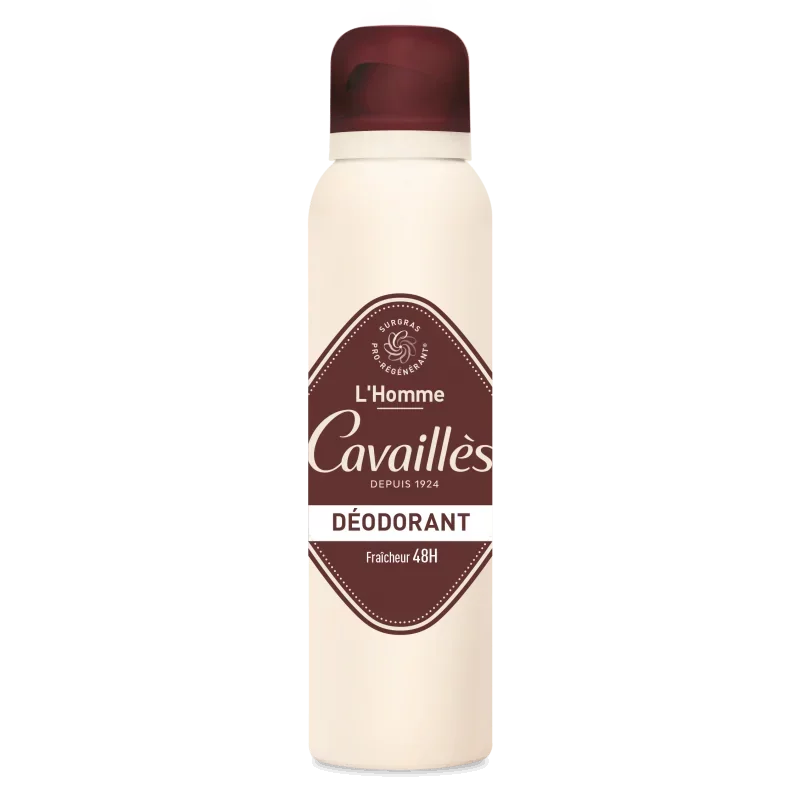 ROGE CAVAILLES DEODORANT SOIN DERMATO HOMME 48H SANS SEL D'ALUMINIUM SPRAY 150ML