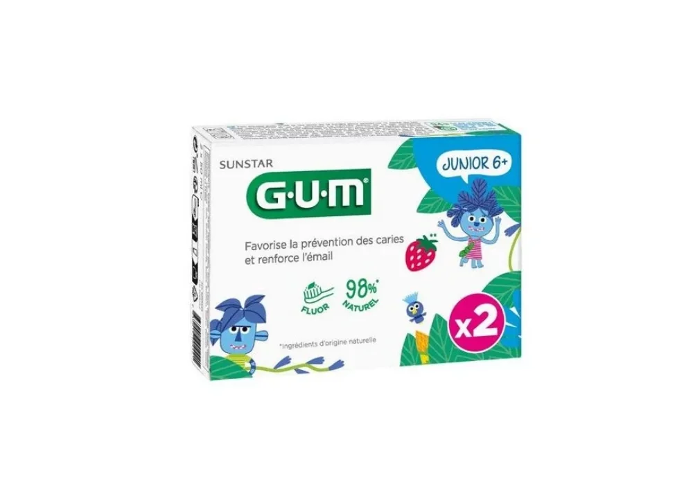 GUM DENTIFRICE JUNIOR DUO 6ANS+ 2*50ML