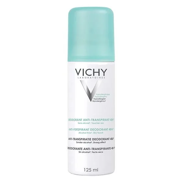 VICHY DEODORANT DERMO-TOLERANCE ANTI-TRANSPIRANT EFFICACITE 48H AEROSOL PEAU SENSIBLE 125ML