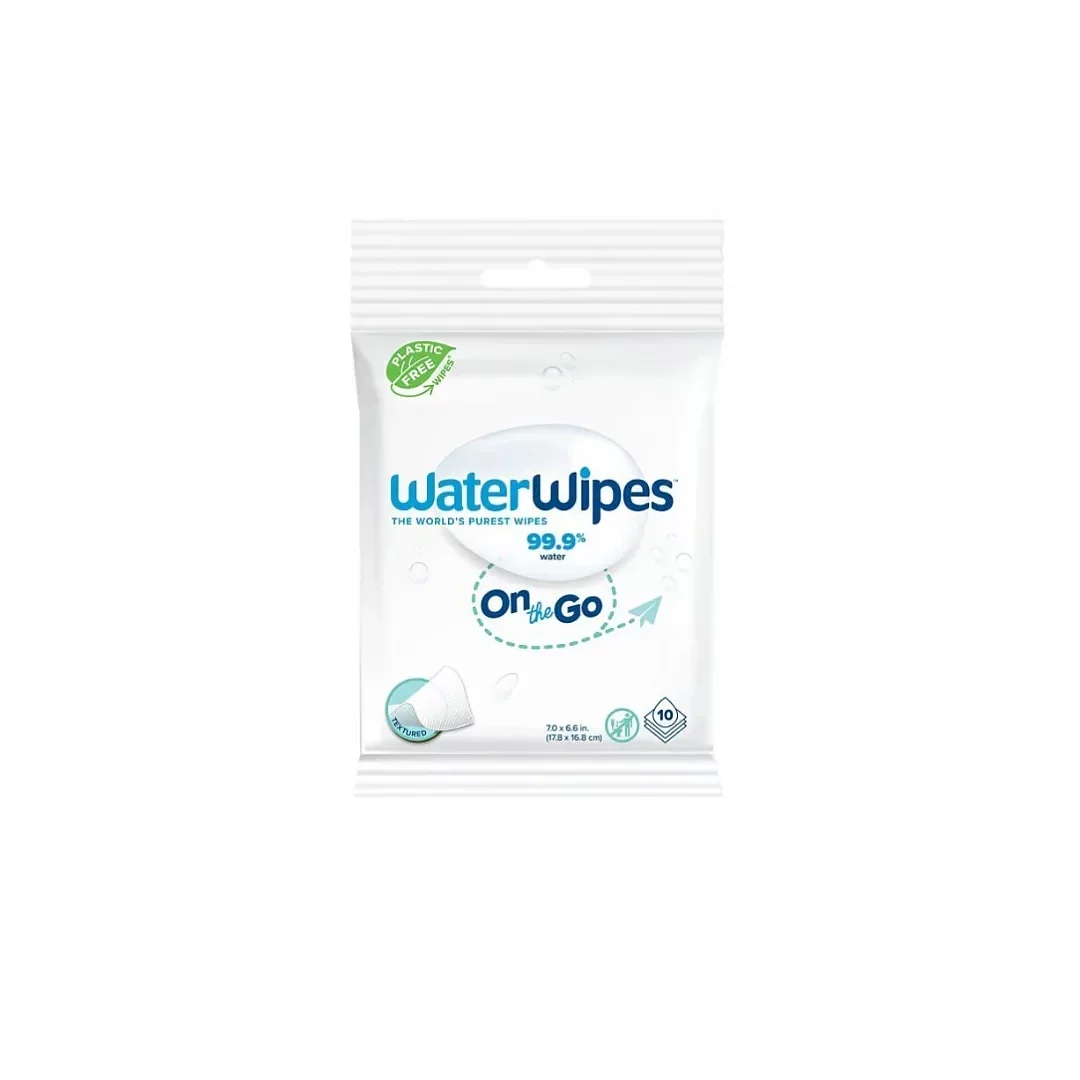 WATERWIPES LINGETTES FORMAT VOYAGE BOITE DE 10