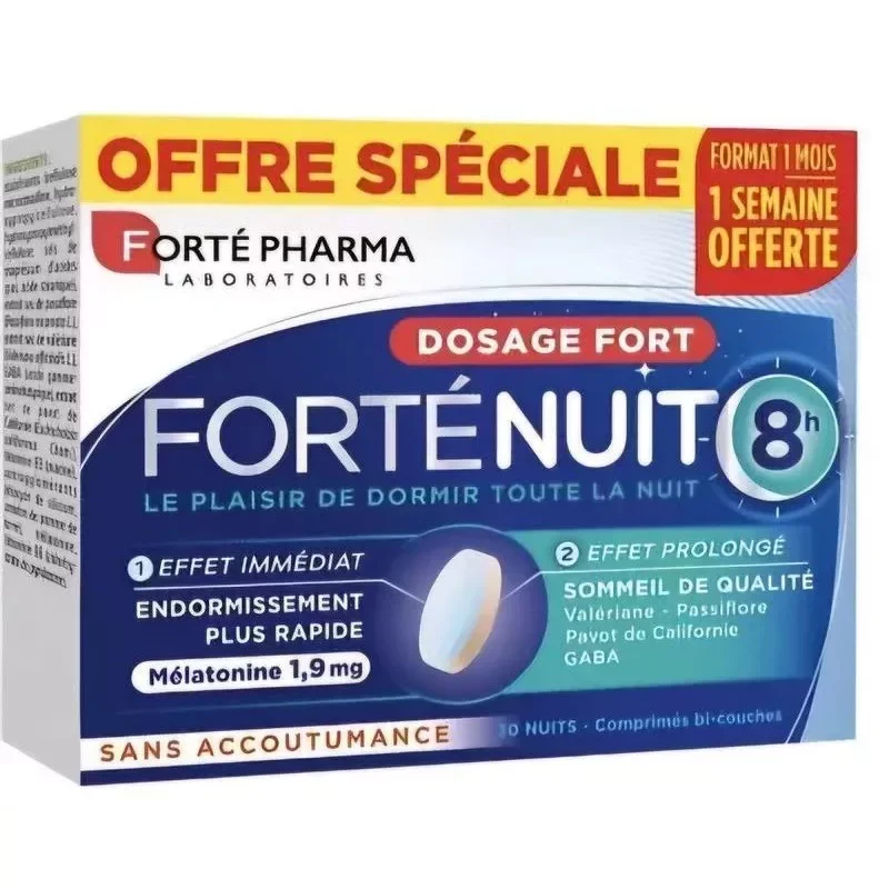 FORTE PHARMA FORTENUIT 8H BOITE DE 30 COMPRIMES