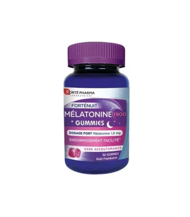 FORTE PHARMA MELATONINE 1900 GOMMES DOSAGE FORT 1.9MG BOITE DE 30 GOMMES