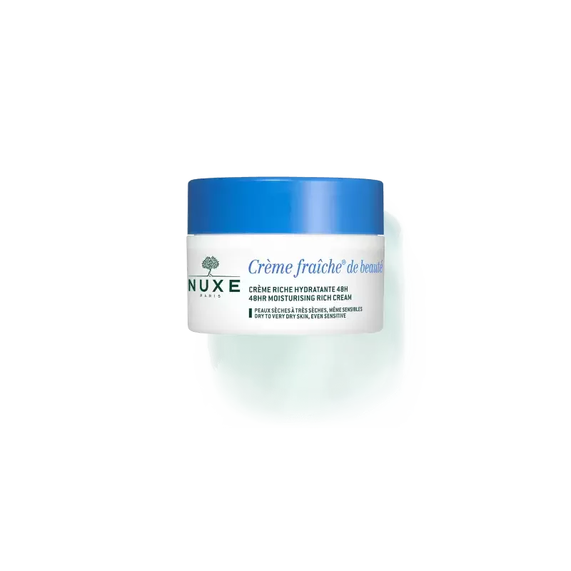 NUXE CREME FRAICHE DE BEAUTE CREME RICHE HYDRATANTE 48H PEAUX SECHES A TRES SECHES 50ML