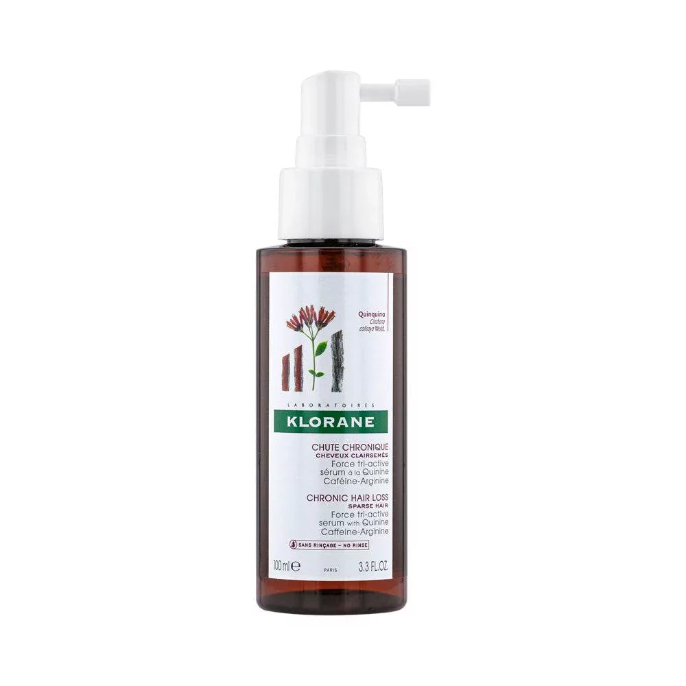 KLORANE FORCE TRI-ACTIVE SERUM ANTI-CHUTE CHRONIQUE A LA QUININE CAFEINE ARGININE 100ML