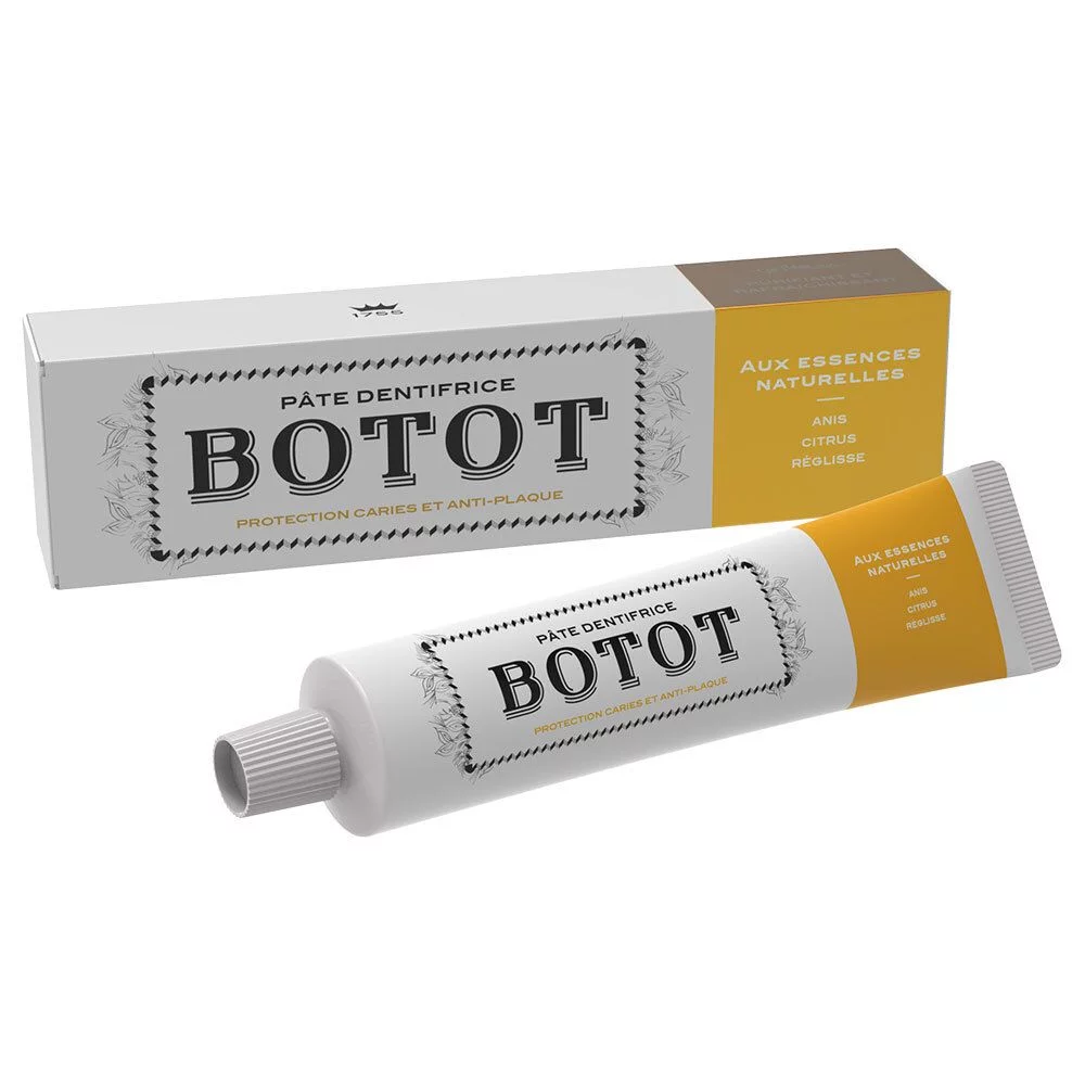 BOTOT DENTIFRICE JAUNE ANIS CITRUS REGLISE 75ML