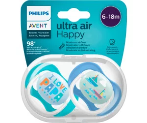 AVENT SUCETTE ULTRA AIR HAPPY 6-18MOIS REFERENCE SCF080/03