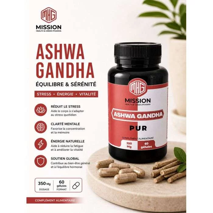 MISSION ASHWAGANDHA PUR BOITE DE 60 GELUES