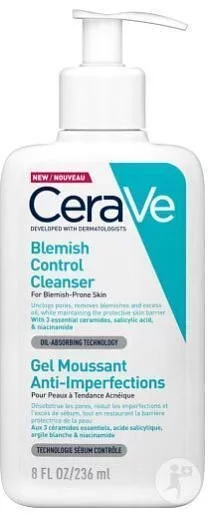 CERAVE GEL MOUSSANT ANTI-IMPERFECTIONS PEAU GRASSE A TENDANCE ACNEIQUE 236ML