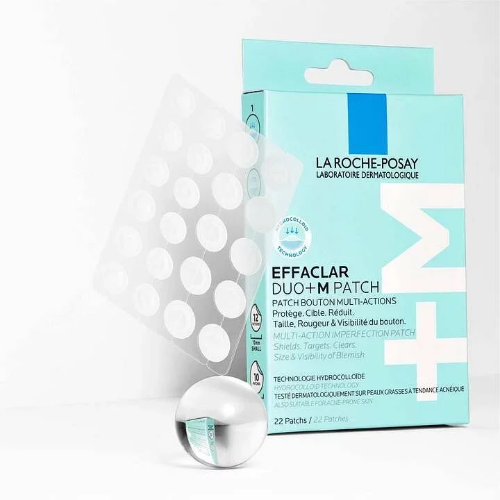 LA ROCHE POSAY EFFACLAR PATCH ANTI-IMPERFECTIONS DUO+M ANTI-BOUTON ANTI-ACNE BOITE DE 22 PATCHES