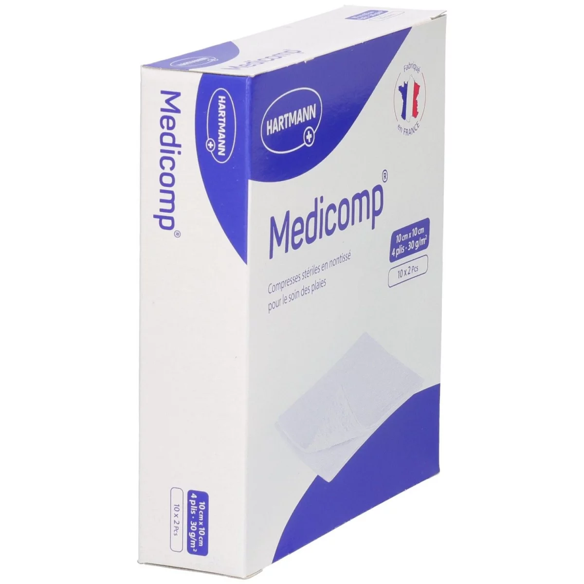 HARTMANN MEDICOMP 10CM*10CM BOITE DE 20 REFERENCE 411042