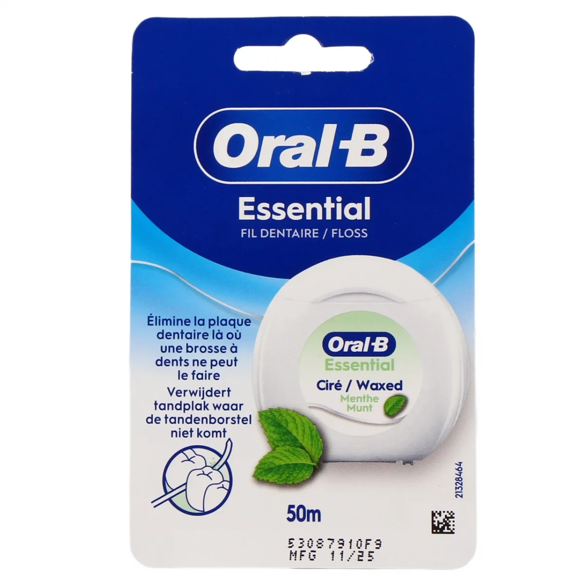 ORAL-B FIL DENTAIRE ESSENTIAL FLOSS 50M REFERENCE FEB_FIL001