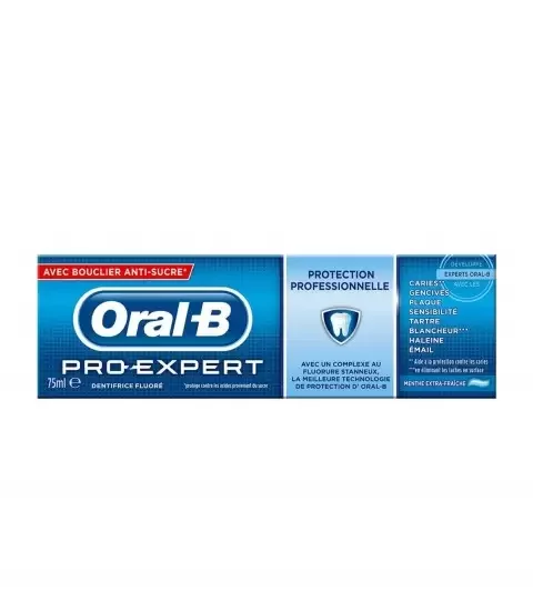 ORAL-B PRO EXPERT PROTECTION PROFESSIONNELLE DENTIFRICE FLUORE MENTHE FRAICHE 75ML