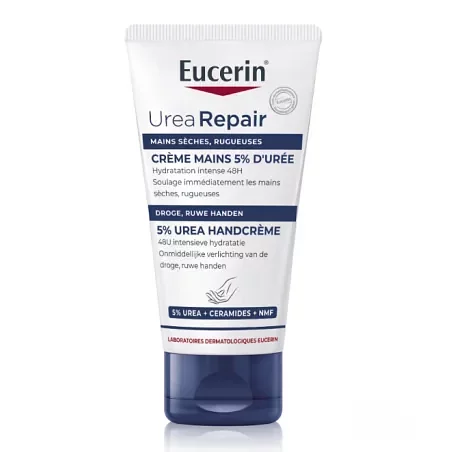 EUCERIN CREME MAINS REPARATRICE 5% UREE PEAU SECHE 75ML