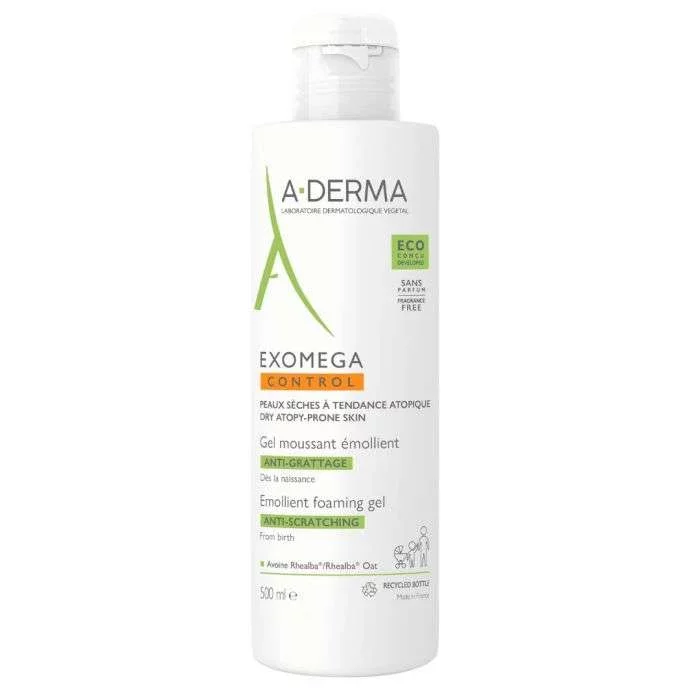 ADERMA EXOMEGA CONTROL GEL MOUSSANT EMOLLIENT 500ML