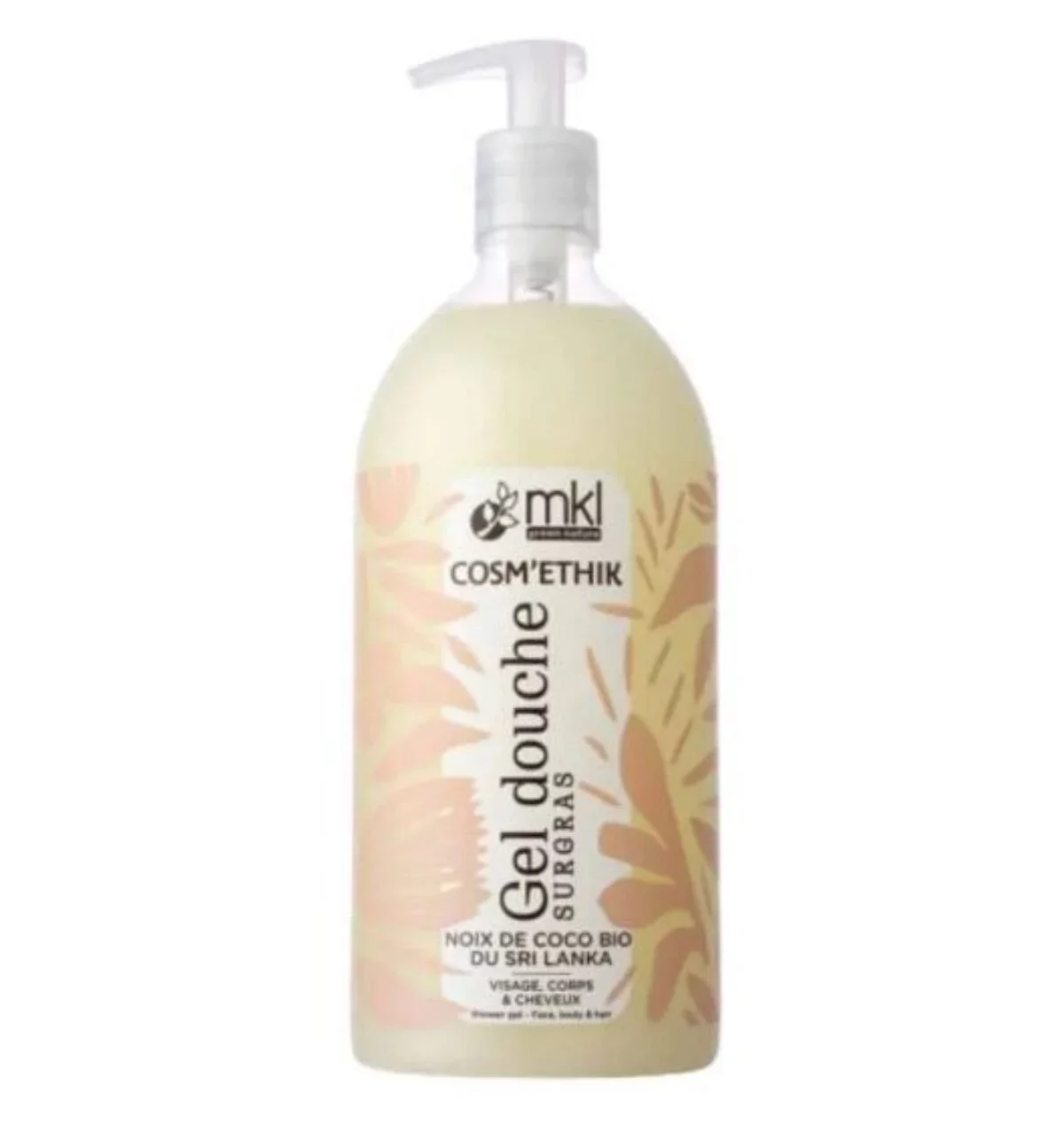 MKL GREEN NATURE COSM'ETHIK GEL DOUCHE SURGRAS NOIX DE COCO DU SRI LANKA 1L