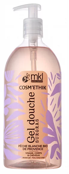 MKL GREEN NATURE COSM'ETHIK GEL DOUCHE SURGRAS PECHE BLANCHE BIO DE PROVENCE 1L