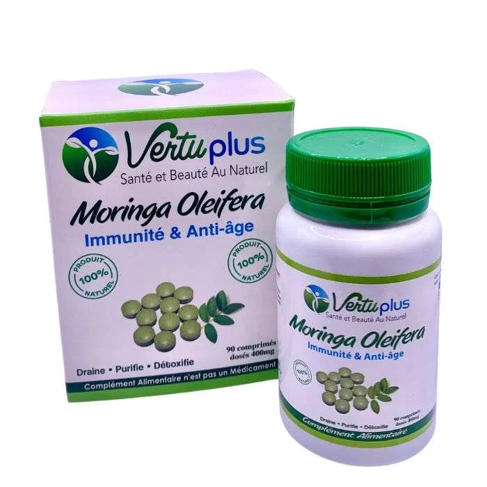 VERTUPLUS MORINGA OLEIFERA DOSES A 400MG BOITE DE 90 COMPRIMES