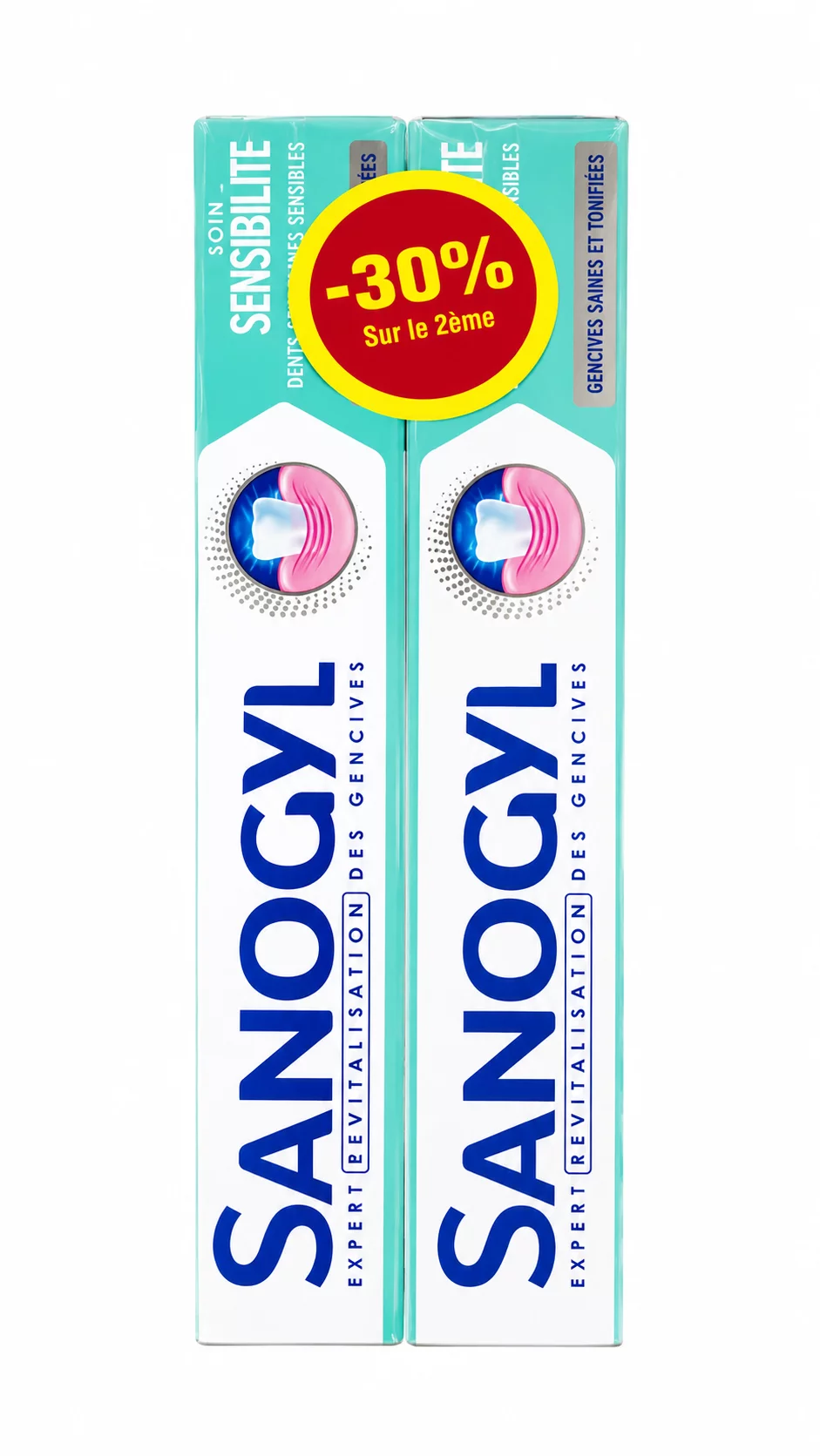 SANOGYL LOT 2 DENTIFRICES DUO SENSIBLITE 75ML*2