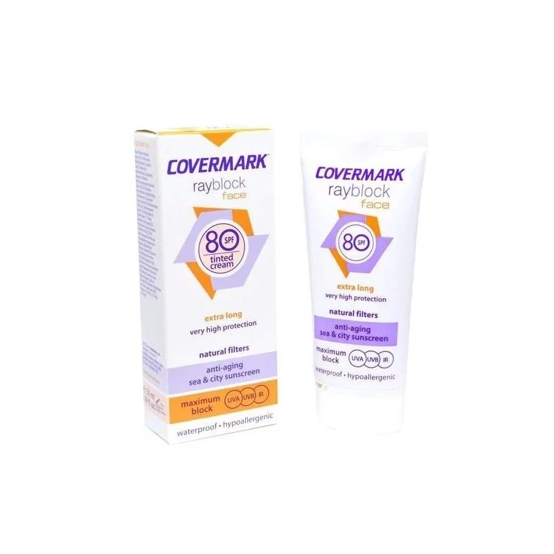 COVERMARK RAYBLOCK FACE ECRAN SOLAIRE SPF80 INVISIBLE 50ML