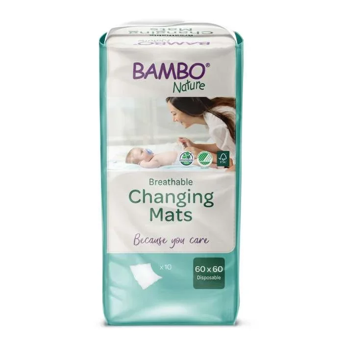 BAMBO NATURE CHANGING MATS 60*60CM BOITE DE 10