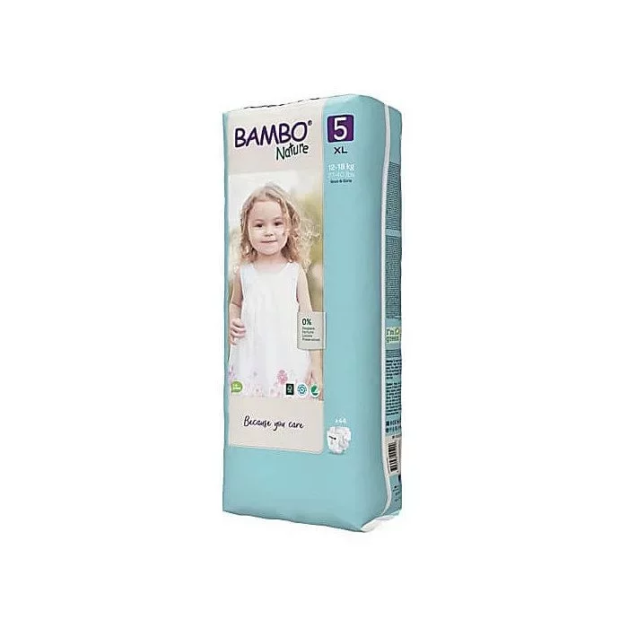 BAMBO NATURE COUCHES BEBE TAILLE 5 12-18KG BOITE DE 44