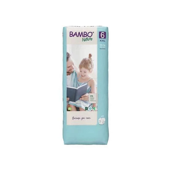 BAMBO NATURE COUCHES BEBE TAILLE 6 +16KG BOITE DE 40