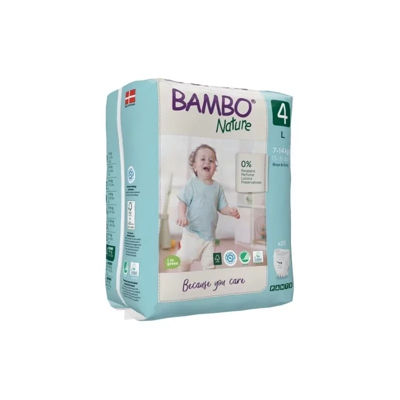 BAMBO NATURE CULOTTE D'APPRENTISSAGE TAILLE 4 7-14KG BOITE DE 20