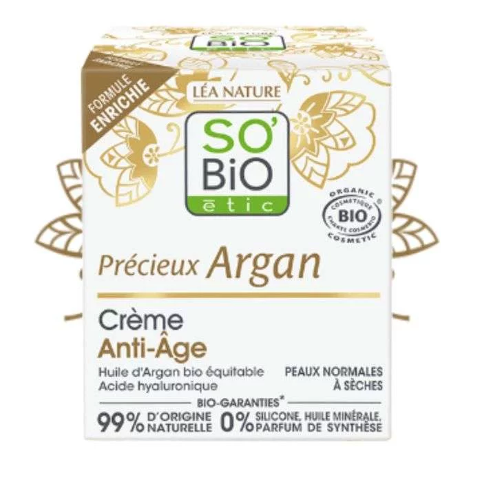 SO'BIO ETIC CREME ANTI-AGE ARGAN JOUR 50ML