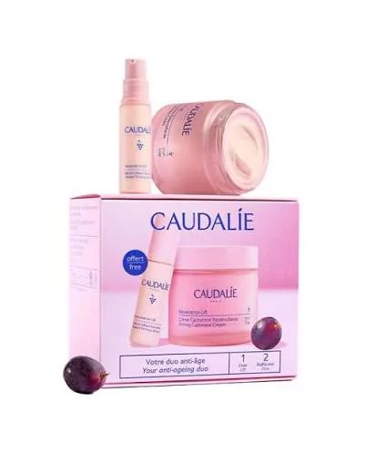 CAUDALIE COFFRET RESVERATROL 2025 CREME CACHEMIRE 50ML + SERUM LIFTANT 10ML