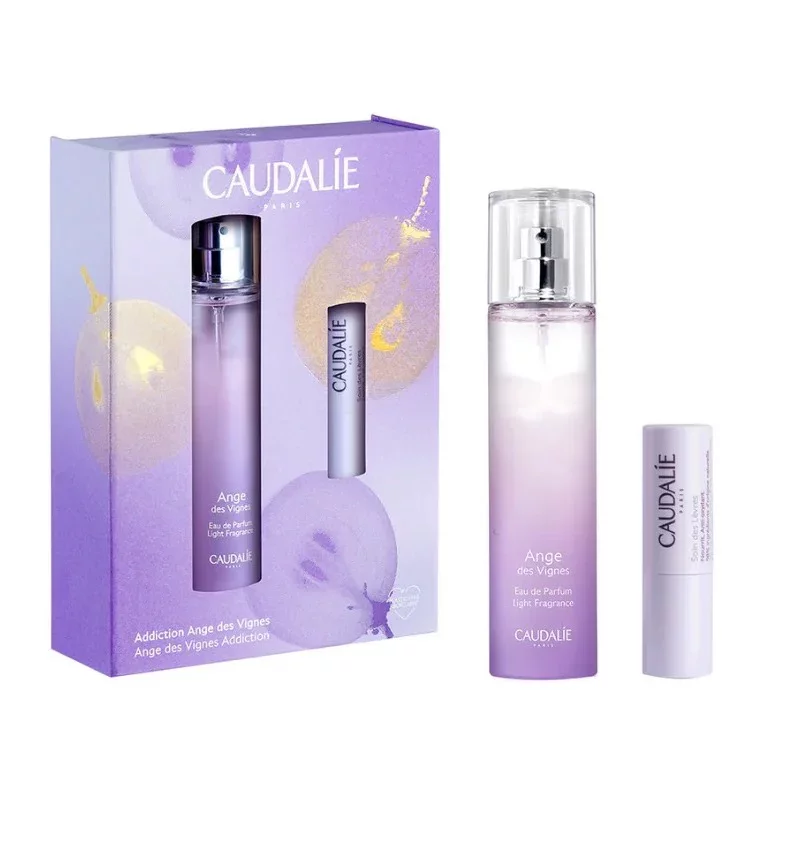 CAUDALIE COFFRET ANGE DES VIGNES EAU DE PARFUM LIGHT FRAGRANCE 50ML + SOIN DES LEVRES